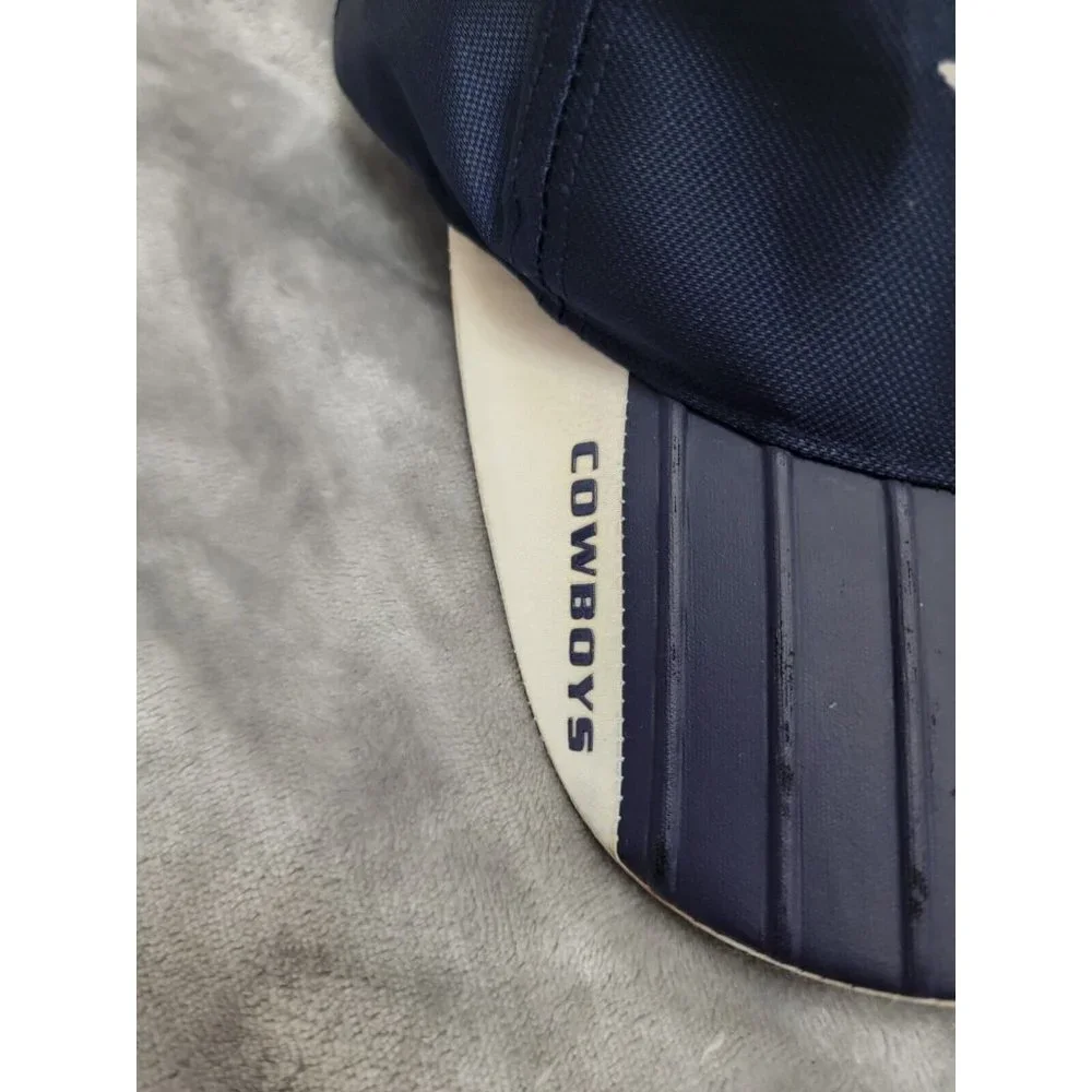 Reebok NFL Dallas Cowboys Baseball‎ Cap Hat Blue Rubberized Bill Cap *PICS*